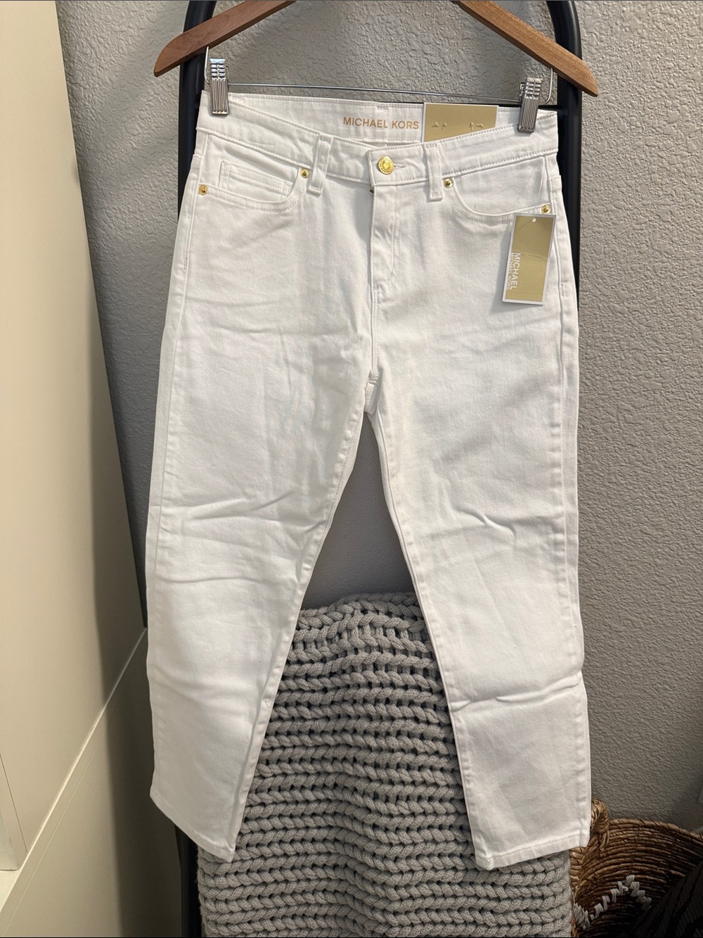 Michael, Michael, Kors, Izzy cropped skinny midrise jeans